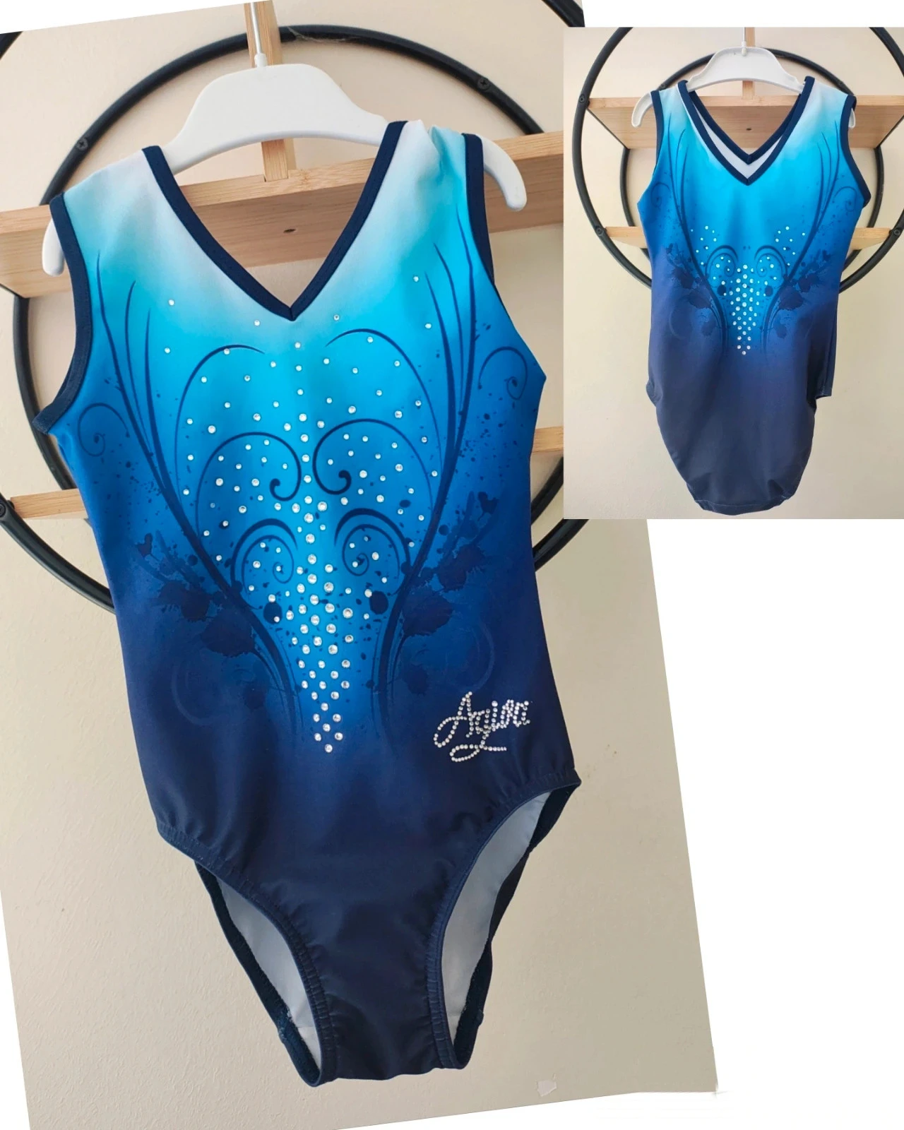 6 ans justaucorps manche courte gymnastique agiva